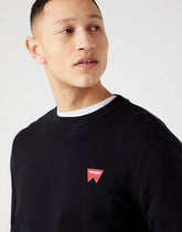 Wrangler Sign Off Crew Męska Bluza Klasyczna Logo W661HA100 112320288